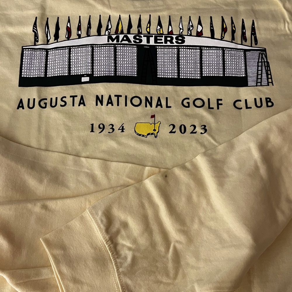 The Masters 2023 Scoreboard Long Sleeve T-shirt in butter NWT